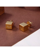 Celine Box Earrings Gold 2021 110898