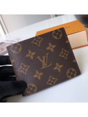 Louis Vuitton Men's Amerigo Wallet in Monogram Canvas Brown N60053 2020