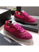 Chanel Quilted Suede Low-top Sneakers G35190 Pink 2019