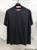 Bottega Veneta Cotton Reversible T-shirt BVT111903 Grey/Rosy 2021(For men and women)