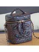 Chanel Snakeskin Leather Vanity Case Top Handle Bag AS0323 Multicolor 2019