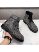 Jimmy Choo JC X TIMBERLAND/F Boots with Crystal Black 2020