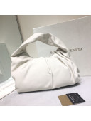 Bottega Veneta Small BV Jodie Leather Hobo Bag White 2020