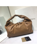 Bottega Veneta Small BV Jodie Leather Hobo Bag Brown 2020
