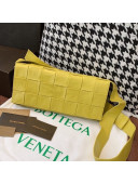 Bottega Veneta Wax Calfskin Crossbody Bag Yellow 2021