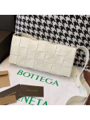 Bottega Veneta Wax Calfskin Crossbody Bag White 2021