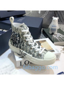 Dior x Shawn B23 High-top Sneakers in Oblique Canvas with Bee Embroidery 09 2020 (For Women and Men)