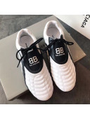 Balenciaga BB Quilted Leather Sneakers White 2020