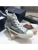 Dior Homme x Kaws B23 High-top Sneakers in Blue Print Oblique Canvas 13 2020 (For Women and Men)