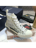 Dior B23 High-top Sneakers in Grey Oblique Canvas 19 2020 (For Women and Men)