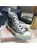 Dior B23 High-top Sneakers in Blue Oblique Canvas 22 2020 (For Women and Men)