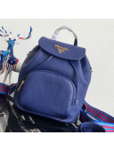 Prada Leather Backpack 1BZ035 Blue 2019