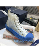 Dior B23 High-top Sneakers in Blue Oblique Canvas 23 2020 (For Women and Men)