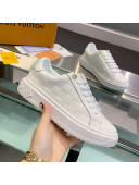 Louis Vuitton Frontrow Calfskin Damier Sneaker White 2020 (For Women and Men)