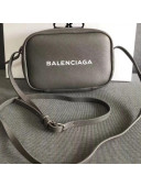 Balenciaga Everyday Logo Calfskin Mini Camera Bag Grey 2018
