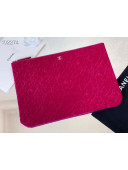 Chanel Camellia Velvet Pouch A82277 Pink 2020