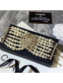 Chanel Camellia Pearl Wide Bracelet 2019