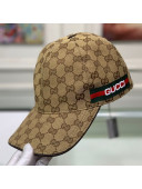 Gucci GG Canvas Baseball Hat with Gucci Band Beige 2021