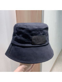 Chanel Canvas Logo Patch Bucket Hat Black 2021