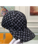 Louis Vuitton Monogram Ox Jacquard Canvas Baseball Hat Black 2021