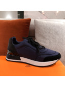 Hermes Patchwork Sneakers Navy Blue 2021 03 (For Women and Men)