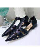 Dior Sauvage Flat Shoes in Calfskin Black 2020