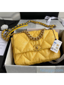Chanel Sequins Chanel 19 Large Flap Bag AS1161 Yellow 2020