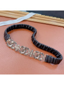 Chanel Lambskin Elastic Belt 20mm AA7695 Black 2021