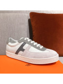 Hermes Boomerang Calfskin Sneakers White 2021 15 (For Women and Men)