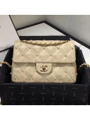 Chanel Quilted Lambskin Flap Bag AS1202 Apricot 2019