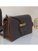 Loewe Barcelona Mini Bag in Grained Calfskin Dark Grey 2021
