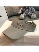 Chanel Canvas Visor Hat with Crystal CHANEL Grey 2021