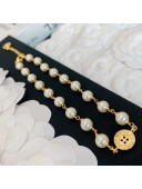Chanel Pearl Button Choker Necklace 2020