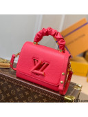 Louis Vuitton Twist PM Top Handle Shoulder Bag in Taurillon Leather M58691 Rosy 2021
