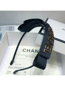 Chanel Bow Headband Hair Accessory Black 2021 02