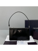 Prada Brushed Leather Mini Bag 1BC155 Black 2021