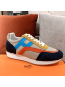 Hermes Chris Calfskin Sneakers Grey 2021 23 (For Women and Men)