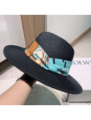 Loewe Straw Bucket Hat Black 2021 08