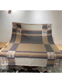 Hermes Cashmere Blanket 135x165cm Beige 2021 21100784