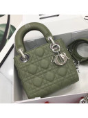Dior Classic Lady Dior Lambskin Mini Bag Matcha Green/Silver 2020