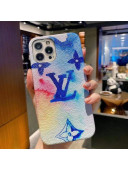 Louis Vuitton Multicolor Monogram iPhone Case Blue 2021 03