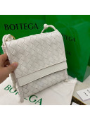 Bottega Veneta The Small Fold Crossbody Bag White 2021