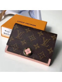 Louis Vuitton Flore Compact Wallet M64588 Pink 2018