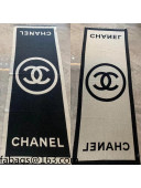 Chanel Cashmere Scarf 70x200cm Black 2021 21100789