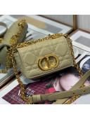 Dior Micro Caro Bag in Apricot Supple Cannage Calfskin 2021