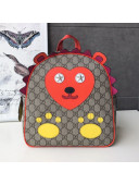 Gucci Children's GG Hedgehog Backpack 580405 Beige/Orange 2019