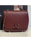 Chanel Quilted Calfskin Small Flap Bag AS0532 Burgundy 2019