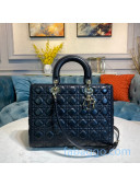 Dior Lady Dior Large Tote Bag in Black Cannage Lambskin 2020