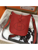 Hermes Evelyne Mini Bag in Original Togo Leather 17cm Red 