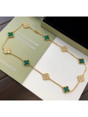 Van Cleef & Arpels 10 Clovers Long Necklace Green 31 2020